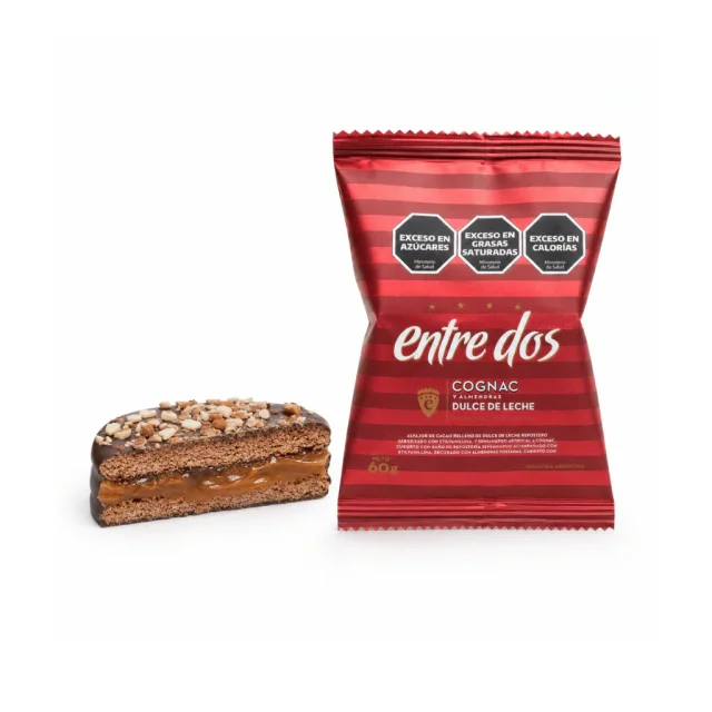 ALFAJOR ENTRE DOS NEGRO AL COÑAC